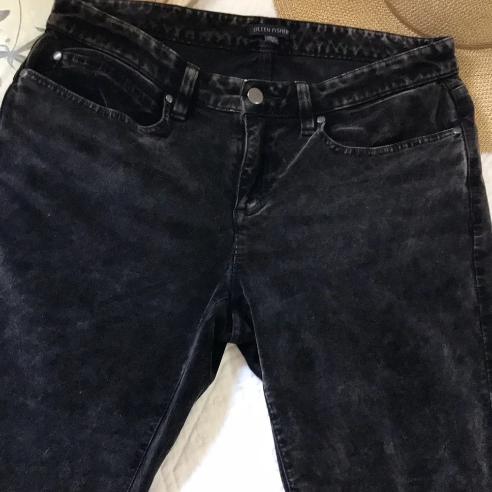Eileen Fisher Acid Washed Velveteen Skinny Jeans - Picture 12 of 16